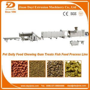 Automatic Dry Extruded Kibble Fish Animal Pet Food Machine