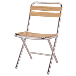 Commercial Restaurant Outdoor Aluminum Wooden Chair (DC-06307)