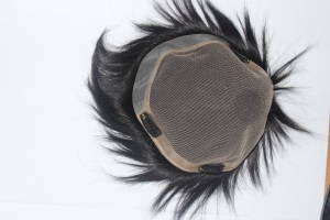 Wholesale Men′s Toupee Hair Brazilian Human Hair Lace Wig